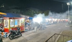 Malam di PTB Maros Ramai Pengunjung