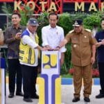 Didampingi Pj Gubernur Sulsel, Presiden Jokowi Resmikan IPAL Senilai Rp1,2 Triliun di Makassar