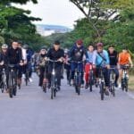 Duta Besar Portugal Bersepeda Santai Bersama Penjabat Gubernur Sulsel di Lego-lego CPI