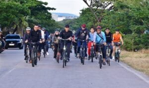 Duta Besar Portugal Bersepeda Santai Bersama Penjabat Gubernur Sulsel di Lego-lego CPI