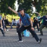 Pegawai Antusias dan Gembira Olahraga Bersama Pj Gubernur Sulawesi Selatan Prof Zudan