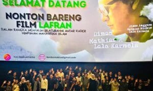 Gelar Nobar Lafran, HMI Komisariat Unitama “Pererat Silaturahmi”
