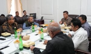 Pj Gubernur Prof Fadjry Djufry Pimpin Rakor Satgas Swasembada Pangan dengan Kepala Daerah se-Sulsel