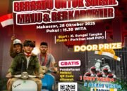 Bersatu di Atas Roda: Pemuda-Pemudi Sulsel Peringati Sumpah Pemuda Lewat “Bersatu, Berjuang, Bervespa”