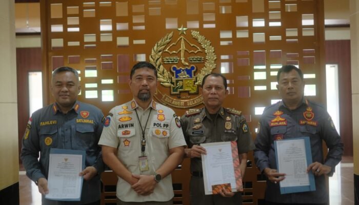 Satpol PP Pemprov Sulsel Teken MoU Penangan Kebakaran Perbatasan dengan Daerah