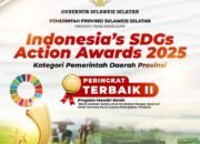Sulsel Masuk Peringkat Terbaik II SDGs Action Awards Berkat Program Mandiri Benih
