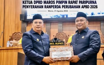 Ketua DPRD Maros Pimpin Rapat Paripurna Penyerahan Ranperda Perubahan APBD 2026