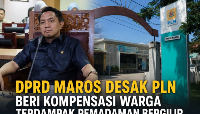 DPRD Maros Desak PLN Beri Kompensasi Warga Terdampak Pemadaman Bergilir