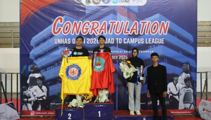 Sulsel Taekwondo Championship Unhas Open 2026 Jadi Ajang Prestasi, Unhas Rebut Dia Gelar Juara Umum